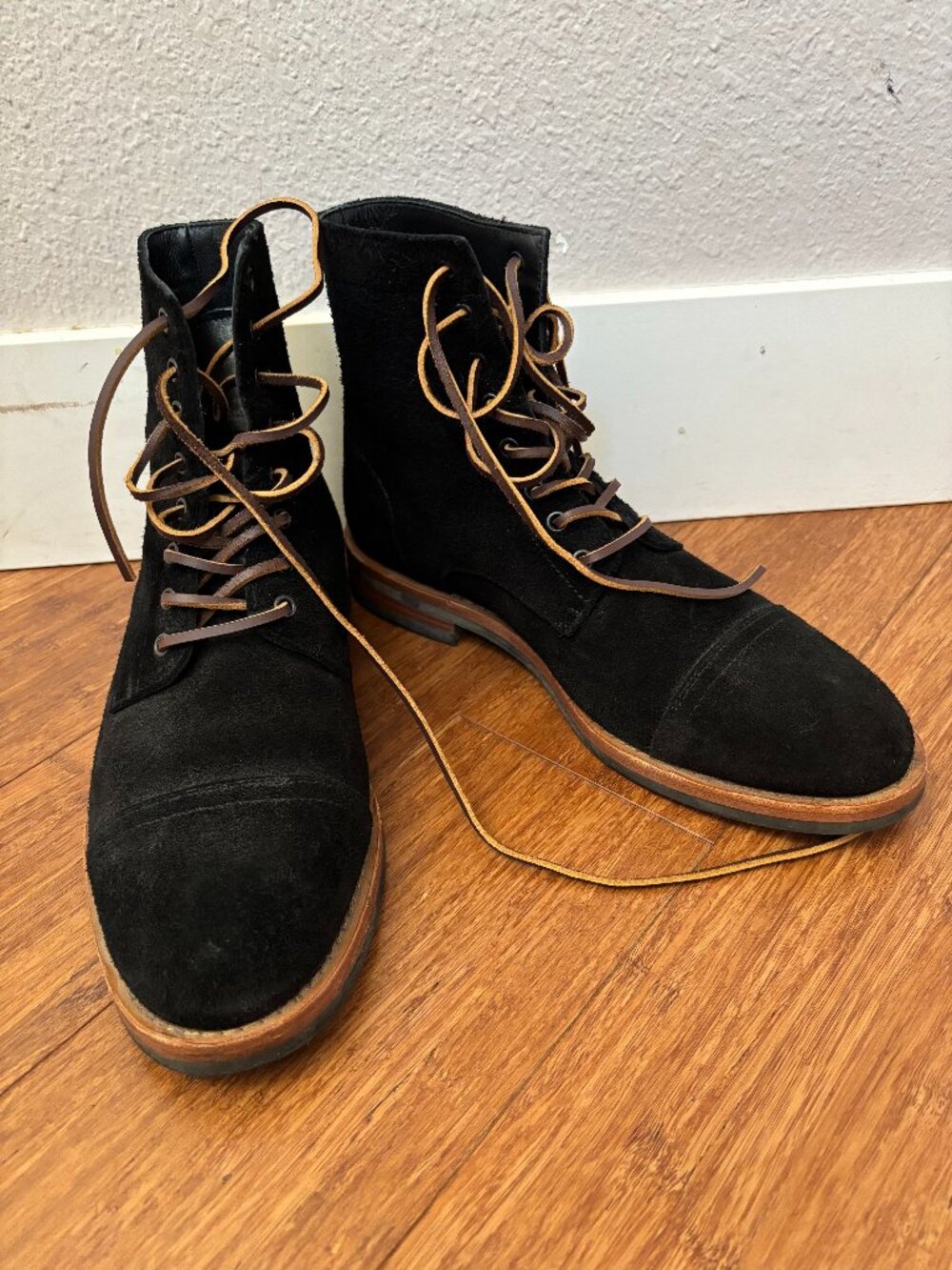 Oliver Cabell Men's Black Suede Boots Size 42 (US 9)